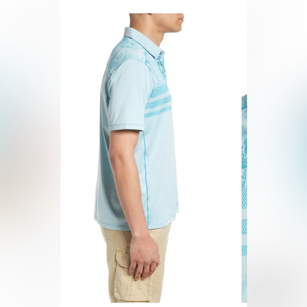 NWT TOMMY BAHAMA Men's Hibiscus Horizon Polo - Picture 4 of 9